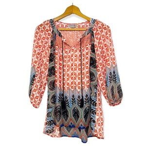 Figuero & Flower Boho Print Tunic Top